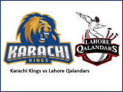 پی ایس ایل کراچی کنگز کی ٹاس جیت کرلاہور قلندرز کو بیٹنگ کی دعوت