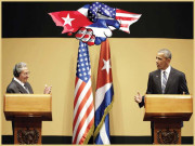 اوباما کا تاریخی دورہ کیوبا   برسوں کی دشمنی دوستی میں بدلنے لگی