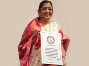 بھارتی گلوکارہ پی شوشیلا گینز بک آف ورلڈ ریکارڈ کا حصہ بن گئیں