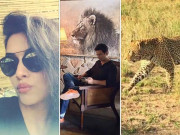 اداکارہ آسن شوہر کےساتھ افریقہ کے جنگلوں میں پہنچ گئیں