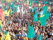 اسرائیل اور حماس میں جنگ بندی کے بعد غزہ میں فلسطینیوں کا جشن 