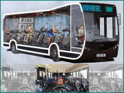 لندن کی بسوں میں سفر اور ورزش ساتھ ساتھ۔۔۔