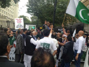 لندن میں 24سال میں پہلی بارقائد متحدہ کے گھرکے باہراحتجاج