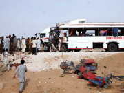 کراچی سپر ہائی وے پر خوفناک ٹریفک حادثہ