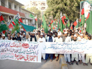 مذہبی کارکنوں کی ٹارگٹ کلنگ کیخلاف احتجاجی مظاہرے