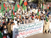 مولانا اورنگزیب فاروقی پر قاتلانہ حملے کیخلاف احتجاجی ریلیاں