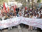 پختونوں سے متعصبانہ سلوک کیخلاف اے این پی کی ریلی 