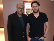 شاہد آفریدی اور نجم سیٹھی کی ملاقات الوداعی میچ پر گفتگو
