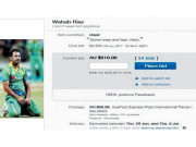 دل جلے شائق نے وہاب ریاض کو نیلامی کیلیے ’ای بے‘ ویب سائٹ پر ڈال دیا