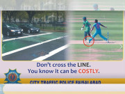 بھارتی بولر جسپریت بمرا کی ’ نوبال ‘ پاکستانی ٹریفک پولیس نے بھی استفادہ کرلیا