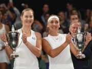 ومبلڈن ٹینس ویمنزڈبلز ٹرافی اولمپک چیمپئن ایکٹرینا اورالینا کے نام