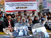 ایس ای ایف اسکولوں کو فنڈز جاری نہ کرنے پر احتجاج جاری   
