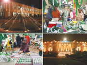 جشن آزادی کی تیاریاں عروج پر شہر کو قومی پرچم اور جھنڈیوں سے سجا دیا گیا