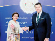 تہمینہ جنجوعہ کا دورہ افغانستان افغان صدر سے ملاقات