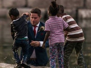 کینیڈین دلہا نے فوٹو شوٹ چھوڑ کر ڈوبتے بچے کی جان بچالی