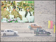 آرمی چیف کا دورہ مصحف بیس کثیر القومی مشقوں کا معائنہ کیا