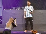 2018 ورلڈ کپ کی آفیشل فٹبال ’’ٹیلسٹار 18‘‘ کی رونمائی میسی بھی شریک