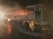 کلرکہار؛ موٹروے پر 49مسافروں سے بھری بس میں آتشزدگی