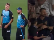 بگ بیش لیگ کا یادگار لمحہ، بیٹے کو مارے گئے چھکے کا کیچ باپ نے پکڑ لیا