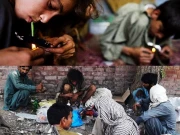 کراچی؛ سپرہائی وے پر منشیات کے اڈے مسمار ، اڈوں سے ملنے والا سامان نذرآتش