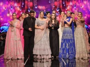 تین روزہ برائیڈل شو میں پاکستانی فنکاروں کے ریمپ پر جلوے