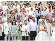 تھائی لینڈ؛ ہم جنس پرستوں کو شادی کی قانونی اجازت ملنے پر سیکڑوں جوڑوں کی اجتماعی شادی کی تقریب 