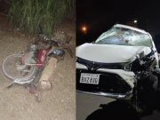 لاہور، تیز رفتار کار نے موٹر سائیکل سوار کو کچل دیا، ایک شخص جاں بحق، دوسرا شدید زخمی