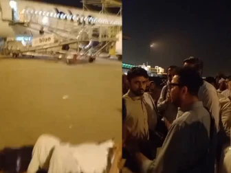 اسلام اباد انٹرنیشنل ایئرپورٹ کی تاریخ میں پہلی بار رن وے پر مسافروں کا دھرنا