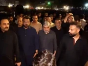 گلستان جوہر میں مرکزی سوئم امام حسینؑ میں ایم کیو ایم پاکستان کے سینئر رہنما انیس قائم خانی کی شرکت