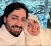 عائزہ خان اور دانش تیمور کی عمرہ ادائیگی، مقدس مقامات پر لی گئی تصاویر وائرل