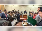آزاد کشمیر کی 18 رکنی کابینہ نے اپنے عہدوں کا حلف اٹھا لیا