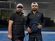 چیمپئنز ٹرافی میں مایوس کن کارکرگی کے بعد بابر اعظم کی ٹینس کھیلنے کی ویڈیو وائرل