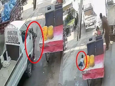 کراچی، تیز رفتار سوزوکی نے معمر خاتون کو کچل دیا، بچہ معجزانہ طور پر بچ گیا، ویڈیو وائرل