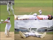 محمد سراج کی گیند نے بین اسٹوکس کو ’’زندہ لاش‘‘ بننے پر مجبور کردیا، ویڈیو وائرل