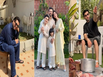 عید الاضحیٰ پر شوبز ستاروں کا شوخ انداز