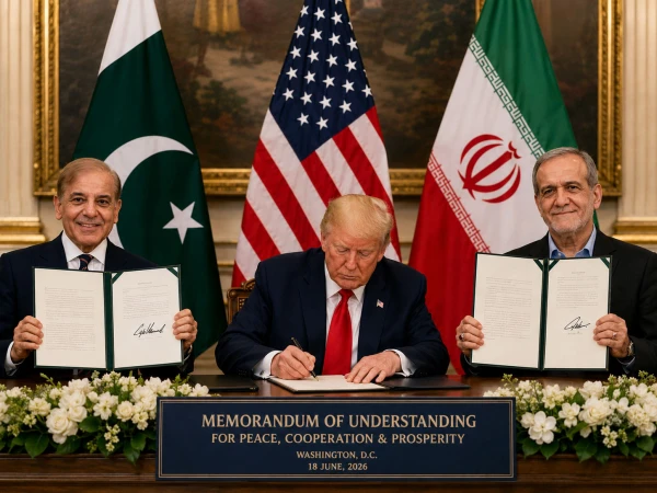 امریکا اور ایران کے درمیان جنگ بندی معاہدے پر باضابطہ دستخط ہو گئے