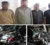 کراچی؛ 4 موٹر سائیکل لفٹرز گرفتار، انجنوں سمیت دیگر پارٹس برآمد