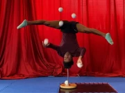 سر کے بل کھڑے ہوکر 5 گیندوں کا کرتب دکھانے کا عالمی ریکارڈ