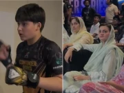 پاکستان ایم ایم اے کنٹینڈر سیریز: مریم اورنگزیب کے بیٹے نے حریف کو ناک آؤٹ کر دیا