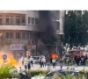 دمشق میں میکرون کے دورے کے دوران ہوٹل کے قریب دھماکے، سیکیورٹی ہائی الرٹ