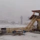 دیر میں موسم سرما کی پہلی برفباری سے سردی کی آمد