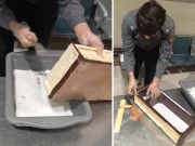 جدہ جانے والے مسافر کی سلائی مشین سے آئس ہیروئن برآمد، ویڈیو سامنے آگئی