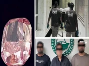 فلمی انداز میں ڈھائی کروڑ ڈالر کا نایاب ہیرا چرانے والے ملزمان 8 گھنٹے میں گرفتار 