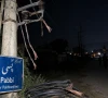 خیبرپختونخوا؛ پبی میں کھمبوں سے 11 ہزار وولٹ لائن تار چوری، علاقہ تاریکی میں ڈوب گیا