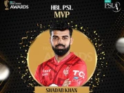 پی ایس ایل کے موسٹ ویلیو ایبل کھلاڑی کا ایوارڈ شاداب خان کے نام
