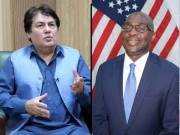 مشیر اطلاعات خیبرپختونخوا بیرسٹر سیف سے امریکی قونصل جنرل کی ملاقات