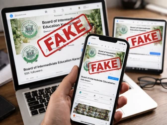 سوشل میڈیا پر بورڈ آف انٹرمیڈیٹ ایجوکیشن کراچی کے نام سے چلنے والے فیک پیجز کا انکشاف