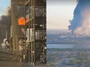 ٹیکساس میں زوردار دھماکہ، آئل ریفائنری میں آگ بھڑک اٹھی، خوفناک مناظر سامنے آگئے