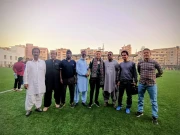 انگلینڈ سے تعلق رکھنے والے فٹبال کوچ کا ککری فٹبال گراؤنڈ کا دورہ