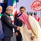 سعودی وزیر دفاع کی ایرانی صدر کا ہاتھ چومنے کی وائرل تصویر جعلی نکلی